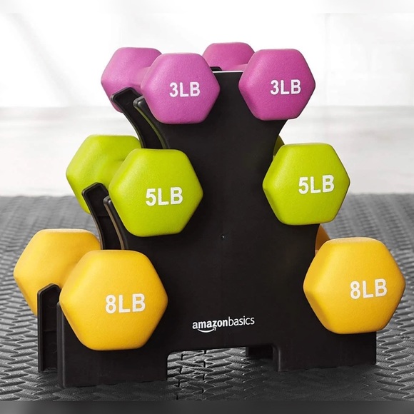 Amazon Neoprene Dumbbell Hand Weight Set - Picture 2 of 8